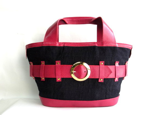 ☆sale☆トートバッグ　＜belt tote pink＞ 1枚目の画像