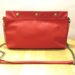 ショルダー・クラッチバッグ　＜JH clutch / red＞ 3枚目の画像