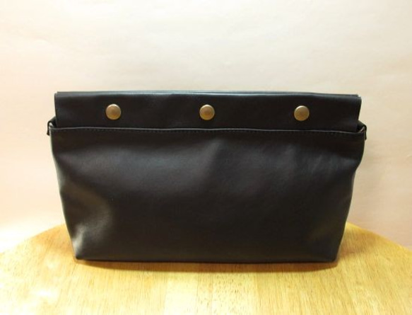 ショルダー・クラッチバッグ　＜JH clutch / black＞ 1枚目の画像