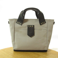 トート・ショルダーバッグ　<SQ tote / gray> 2枚目の画像