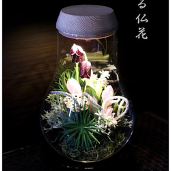 【送料無料】灯る仏花　蓮の庭　（無料箱付） 2枚目の画像