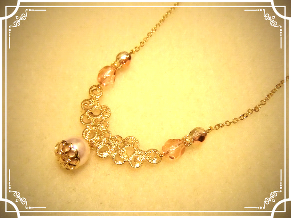 *Moon×Pearl　Necklace* 2枚目の画像