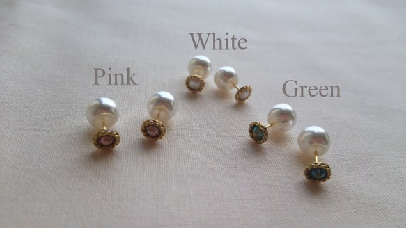 *Swarovski×Pearl　Catch　Pierce* 2枚目の画像