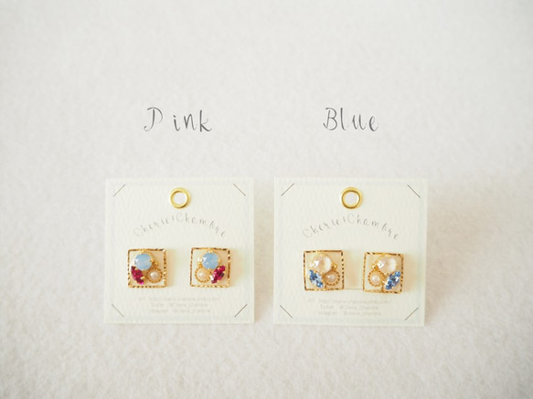 Square Bijou Pierce&Earring 01 2枚目の画像