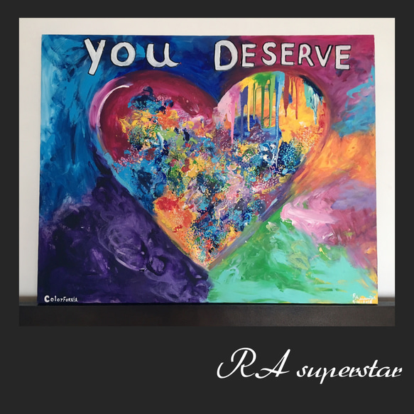★ORIGINALアート YOU DESERVE LOVE ORIGINALアート 'You Deserve LOVE' 絵画 RAsuperstar 通販