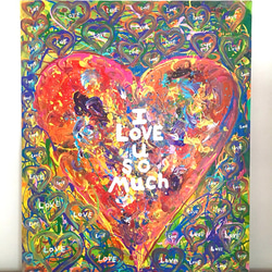ORIGINALアート 'I LOVE U SO MUCH' 1枚目の画像