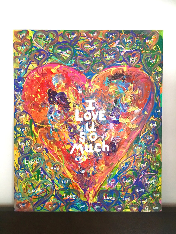 ORIGINALアート 'I LOVE U SO MUCH' 1枚目の画像
