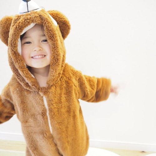 〖当時品〗TRALALA クマさん モコモコフリースパーカー ピンク 当時品〗TRALALA クマさん モコモコフリースパーカー ピンク
