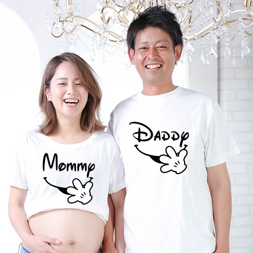 マタニティコーデ　ファミリー撮影　衣装　出産祝い　名入れtシャツ 楽天市場】＼ 名入れ ／ ファミリー Tシャツ 4枚セット スマイル