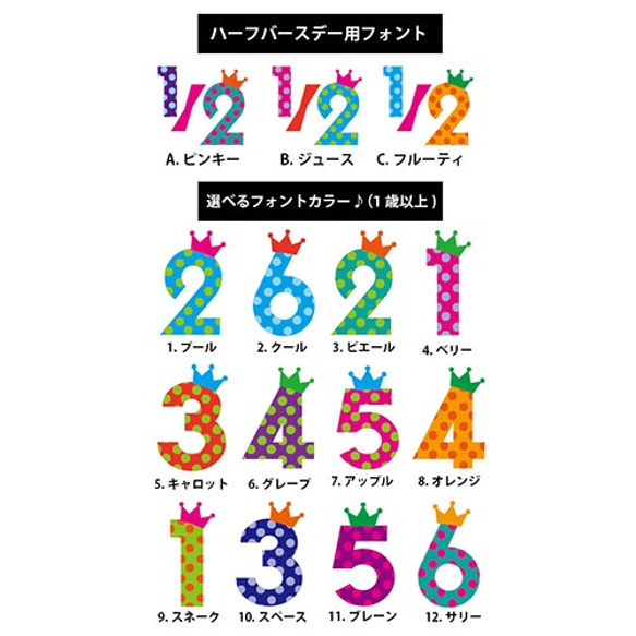 【期間限定価格】誕生日Ｔシャツ♪ドット柄　ハーフバースデー　1歳　赤ちゃん　名入れ　ロンパース　バースデー　Ｔシャツ 2枚目の画像