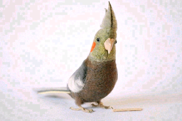 羊毛フェルト。オカメインコ。オーダーNo.18
