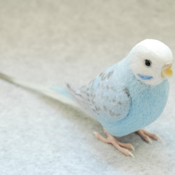 セキセイインコ ウィング 水色 オス1707072 羊毛フェルト