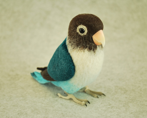専用ページ　夏　羊毛フェルト　ボタンインコキーホルダー　オーダー品　鳥 専用ページ 夏 羊毛フェルト ボタンインコキーホルダー オーダー