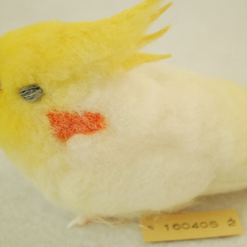 オカメインコ ルチノー 植毛仕上げ 1604052 羊毛フェルト Primary