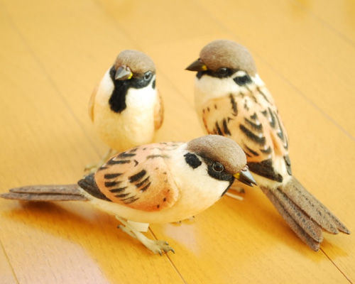 スズメ　レジンヘアゴム　身近な野鳥　可愛いスズメ2 スズメ レジンヘアゴム 身近な野鳥 可愛いスズメ2 スズメ(訳あり