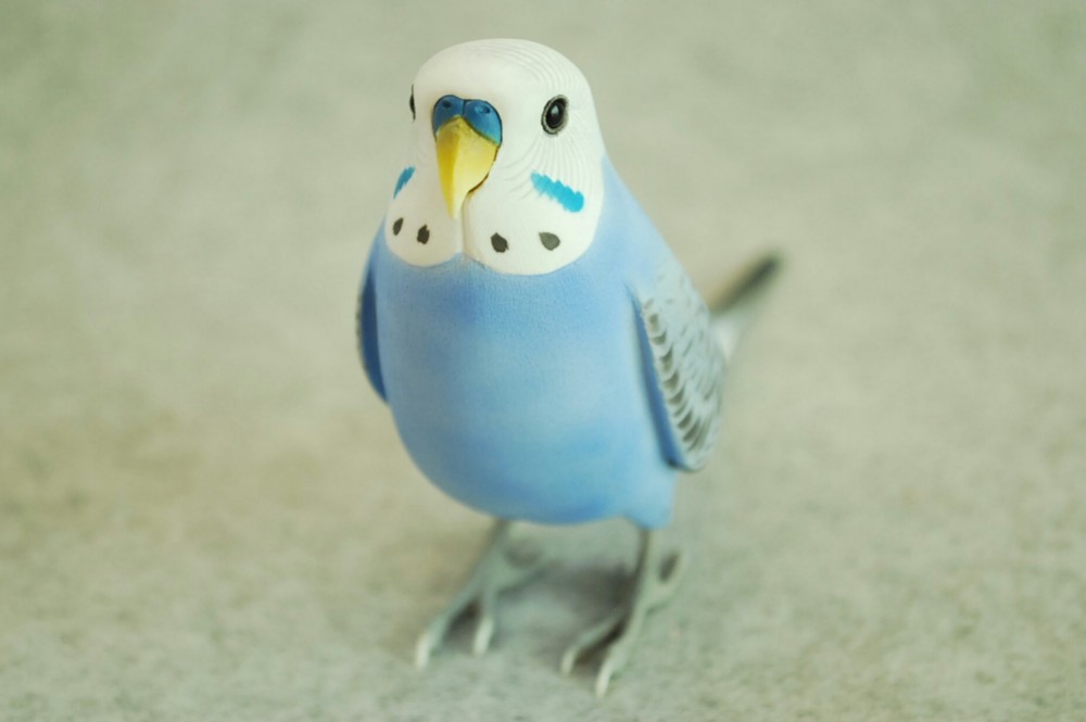 フィギュリン 陶器 ビングオーグレンダール置物セキセイインコ サントノーレ フィギュリン 陶器 ビングオーグレンダール置物セキセイインコ サントノーレ