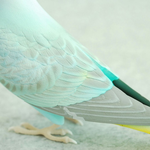 レジンクラフト レインボー セキセイインコ その他置物 Primary