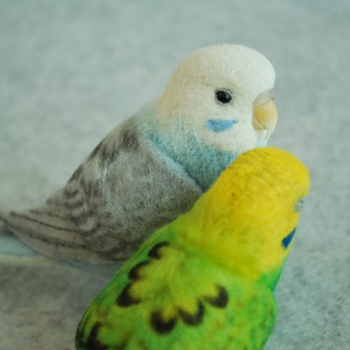 セキセイインコ ペア 1702052 1702252 羊毛フェルト Primary Color