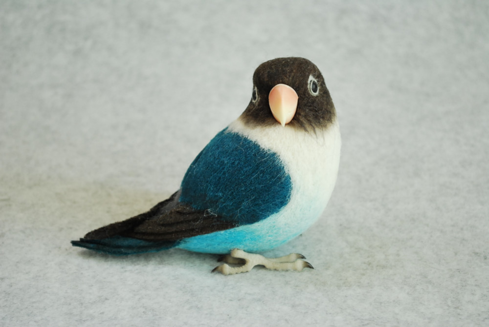 ブルーボタンインコ 2006014 羊毛フェルト Primary Color Craft