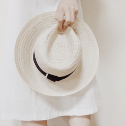 French linen hat(navy) 4枚目の画像