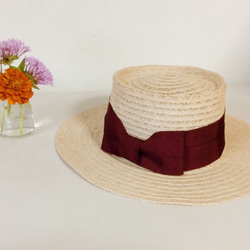 wine red porkpiehat 1枚目の画像