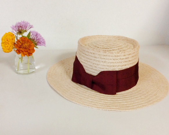 wine red porkpiehat 1枚目の画像