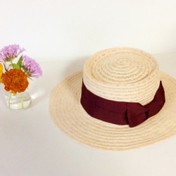 wine red porkpiehat 2枚目の画像