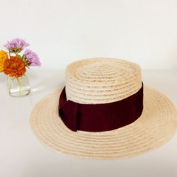 wine red porkpiehat 6枚目の画像