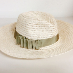 olive ribbon hat (中折れ) 1枚目の画像