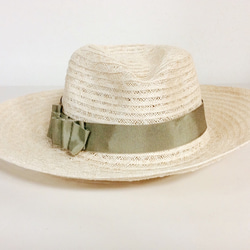 olive ribbon hat (中折れ) 2枚目の画像