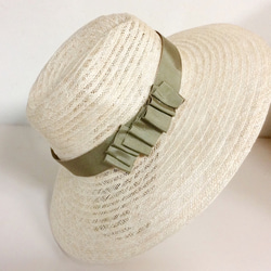 olive ribbon hat (中折れ) 3枚目の画像