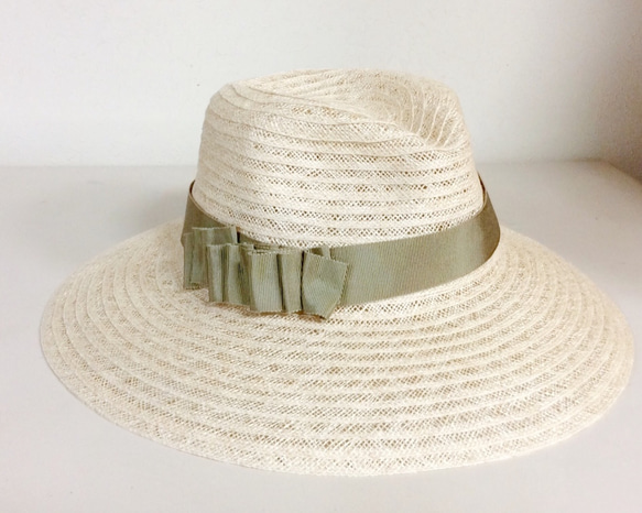 olive ribbon hat (中折れ) 4枚目の画像