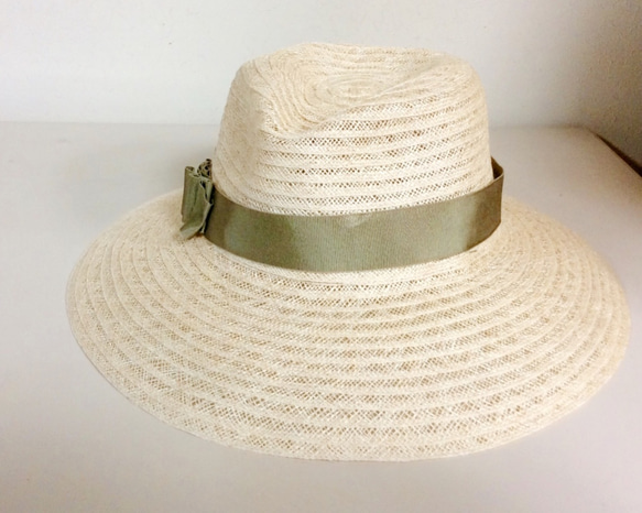 olive ribbon hat (中折れ) 6枚目の画像