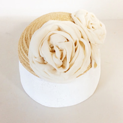 Cream rose headdress 1枚目の画像