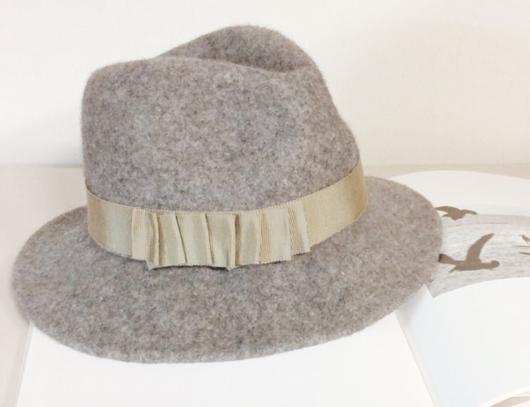 olive wool hat 1枚目の画像