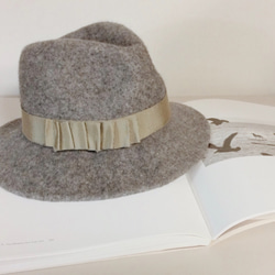 olive wool hat 6枚目の画像