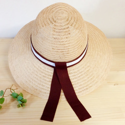 boarder ribbon hat(red &White) 7枚目の画像