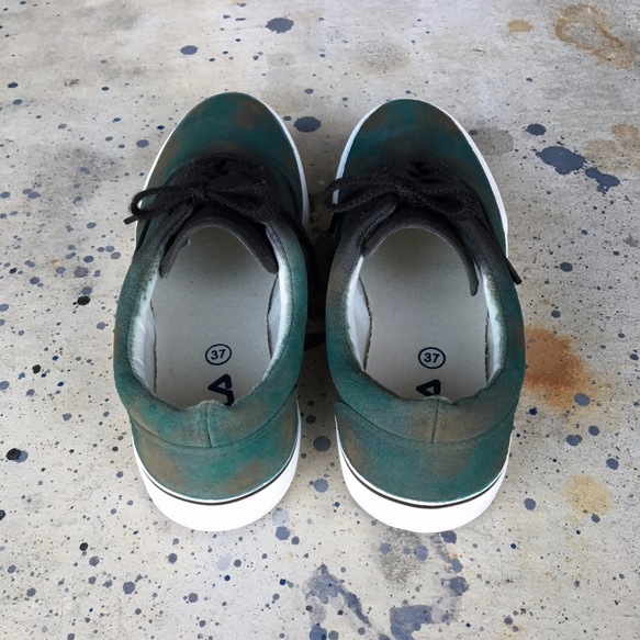 385 Kamofura迷彩綠鞋 第4張的照片