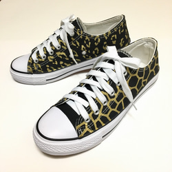 385 giraffe AND leopard sneakers スニーカー 2枚目の画像