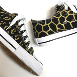 385 giraffe AND leopard sneakers スニーカー 4枚目の画像