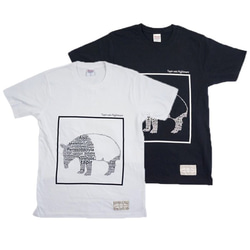 Tシャツ バク アニマル 動物 「ホワイト」「ブラック」2枚セット 【送料無料】 2枚目の画像