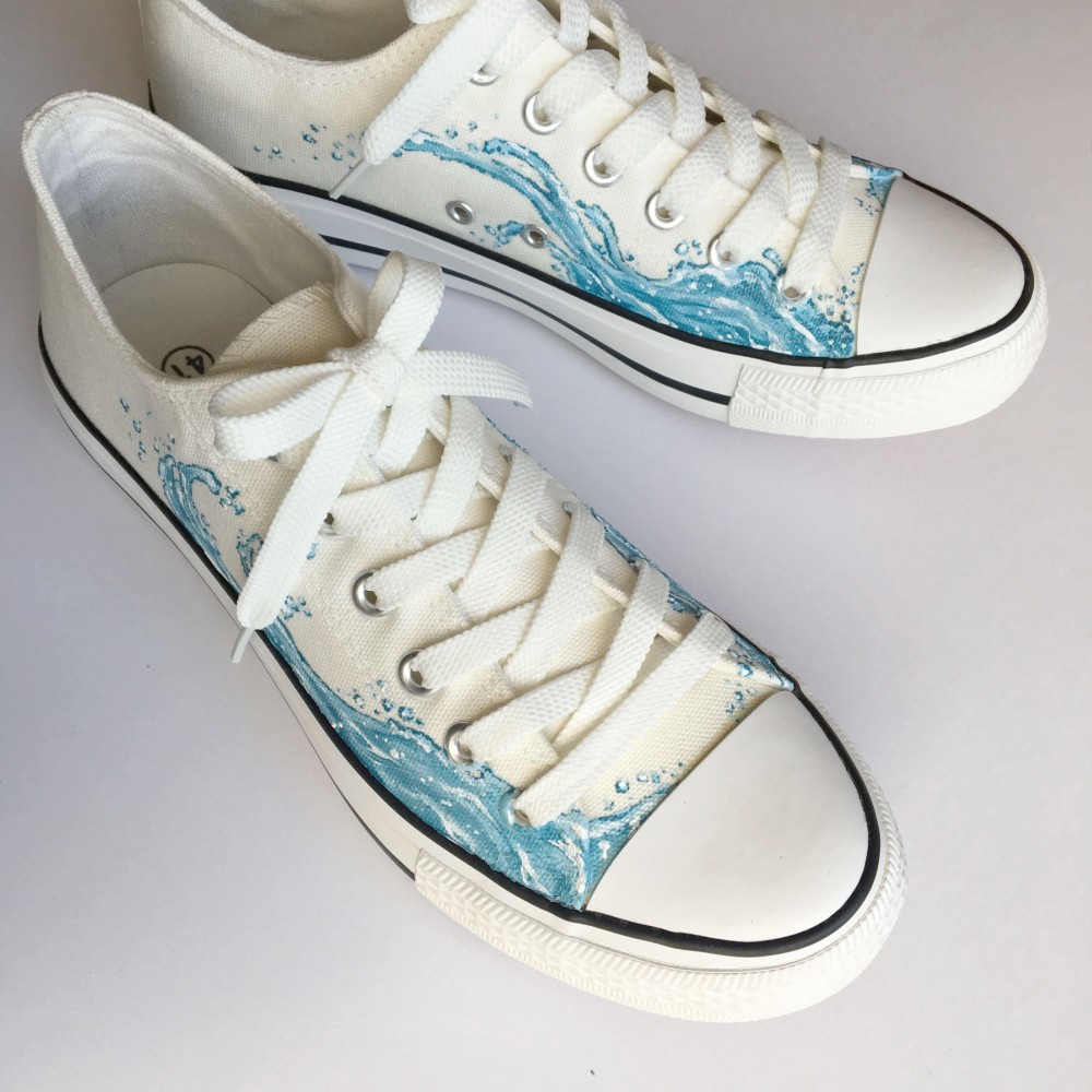 water-line 水飛沫 ローカット スニーカー 【受注制作】