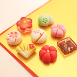 選べる和菓子ピアス／イヤリング『梅づくし』 イヤリング
