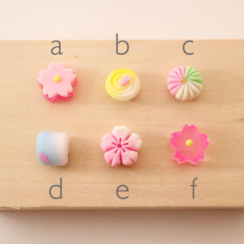 選べる和菓子ピアス／イヤリング『桜だより』 イヤリング