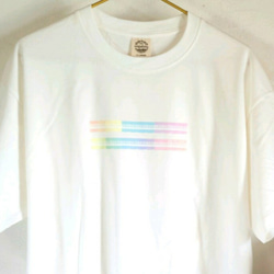 ◆初回・現品限定特価◆XLサイズ【オーガニックコットンTシャツ】24色のカラフルな鍵盤パステルカラー　男女兼用 2枚目の画像