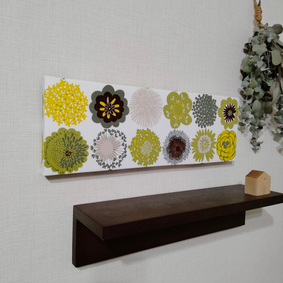 北欧 ファブリックパネル flower×flower 北欧モチーフ柄