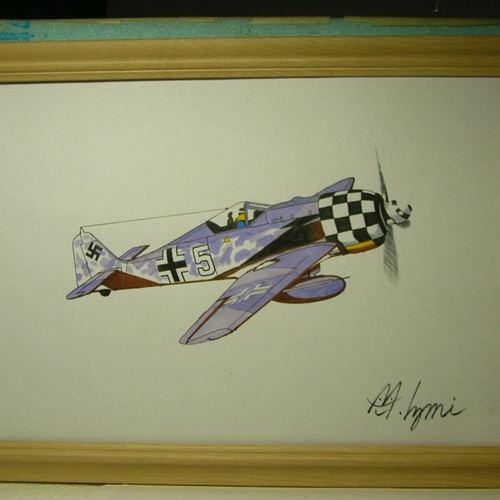 MI工房 オリジナル 額縁 イラストレーション フォッケウルフ アート