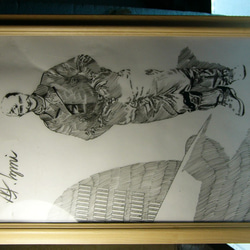 ＭI工房完成品、メッサーシュミット、イラストレーション MI工房 オリジナル 額縁 イラストレーション メッサーシュミット