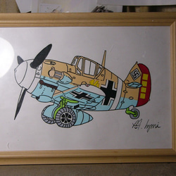 MI工房 オリジナル 額縁 イラストレーション フォッケウルフ アート