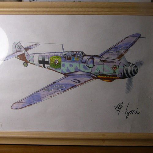 MI工房完成品、メッサーシュミット、イラストレーション メッサー